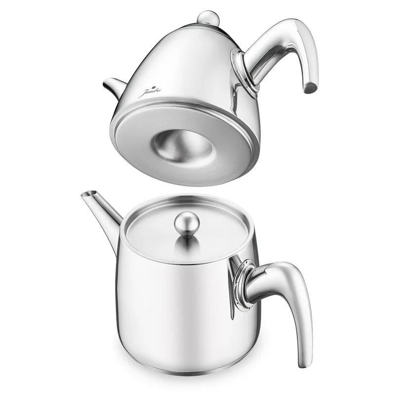 Jumbo 6500 Vollmetall-Teekessel-Set aus Edelstahl