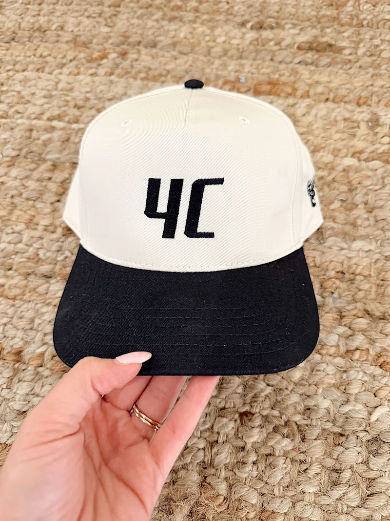 4C Beige/Black Hat