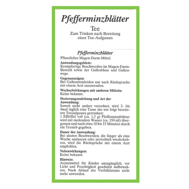 Schoenenberger Pfefferminzblätter 500g