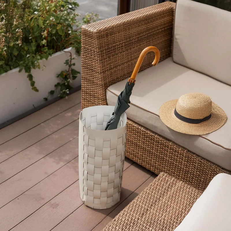 Leather Umbrella Stand BOTTEGA by Ekaterina Borovkova for ADJ STYLE