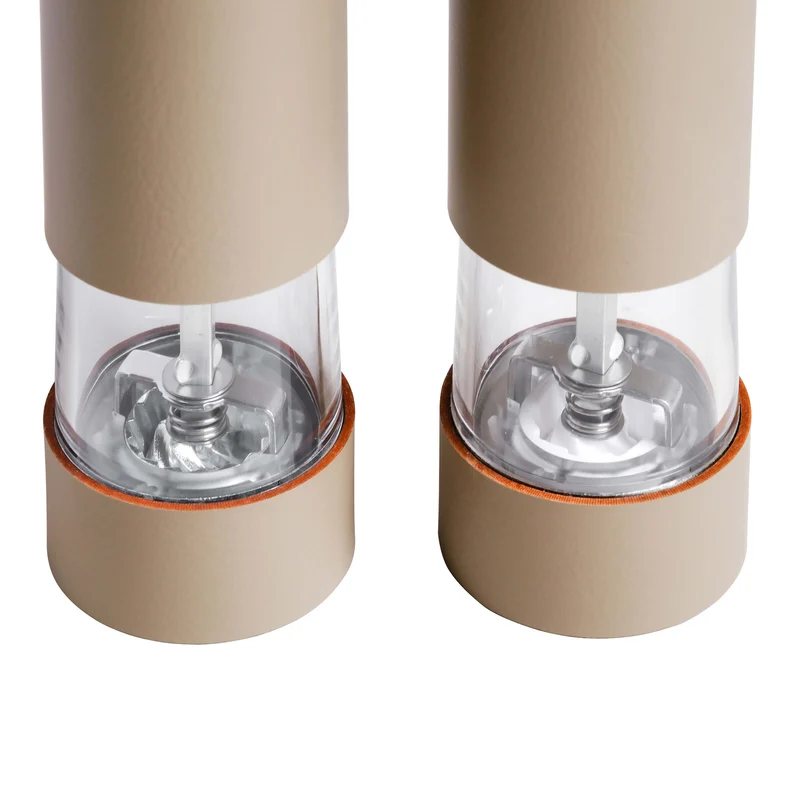Electric Leather SALT & PEPPER MILL by Ekaterina Borovkova for ADJ STYLE