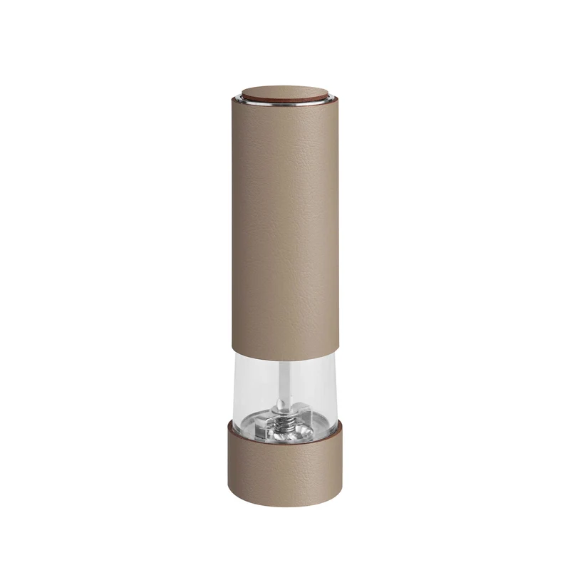 Electric Leather SALT & PEPPER MILL by Ekaterina Borovkova for ADJ STYLE