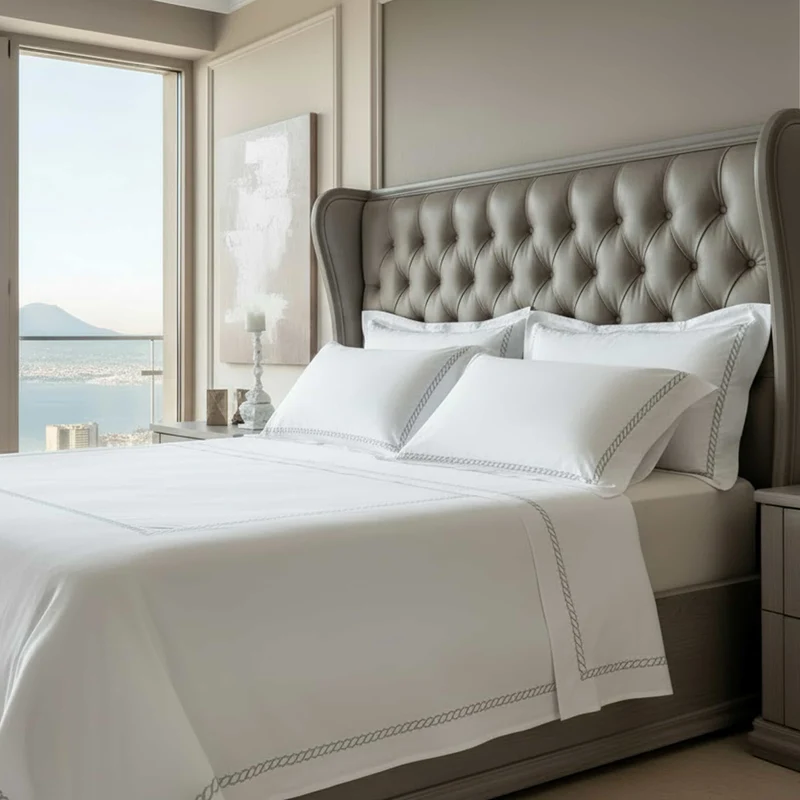 Egyptian Cotton Duvet Cover ESSE CHAIN by Cittadini