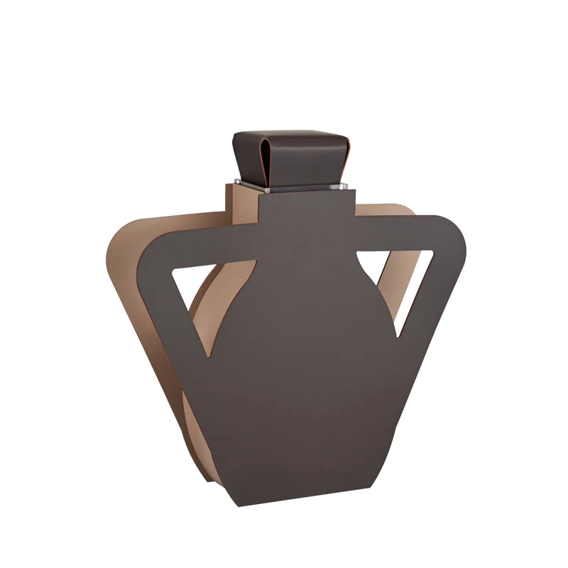 Leather Decorative Object VASE OTTO by Gianpaolo Venier for ADJ STYLE