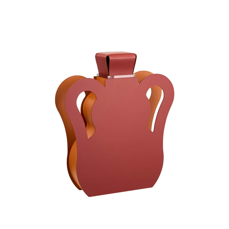Leather Decorative Object VASE OTTO by Gianpaolo Venier for ADJ STYLE