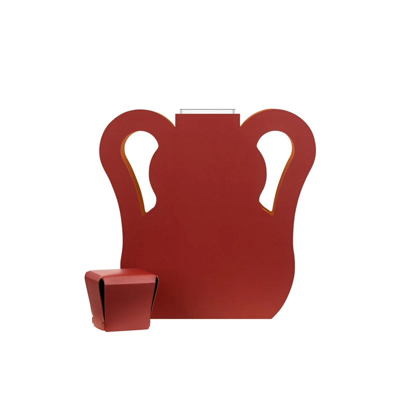 Leather Decorative Object VASE OTTO by Gianpaolo Venier for ADJ STYLE