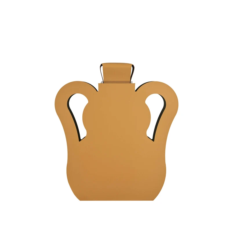 Leather Decorative Object VASE OTTO by Gianpaolo Venier for ADJ STYLE