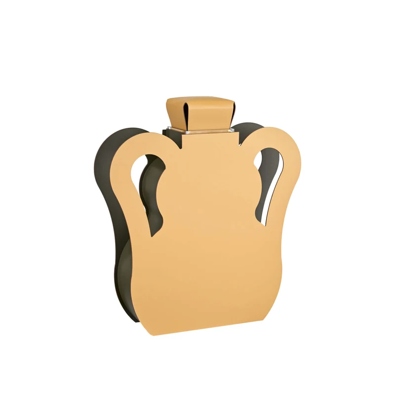 Leather Decorative Object VASE OTTO by Gianpaolo Venier for ADJ STYLE