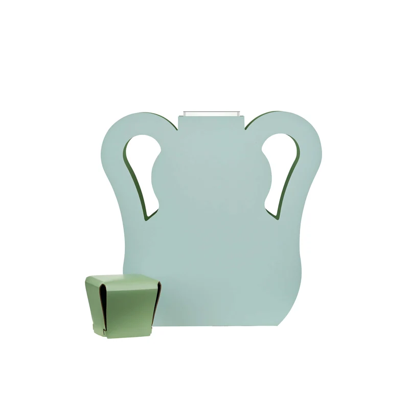 Leather Decorative Object VASE OTTO by Gianpaolo Venier for ADJ STYLE