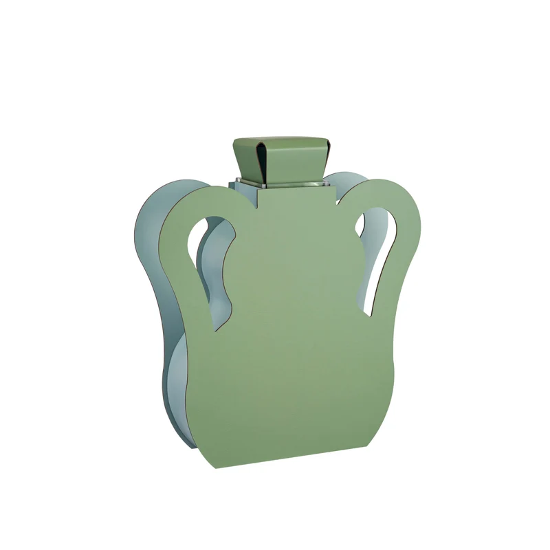 Leather Decorative Object VASE OTTO by Gianpaolo Venier for ADJ STYLE