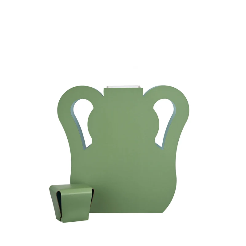 Leather Decorative Object VASE OTTO by Gianpaolo Venier for ADJ STYLE