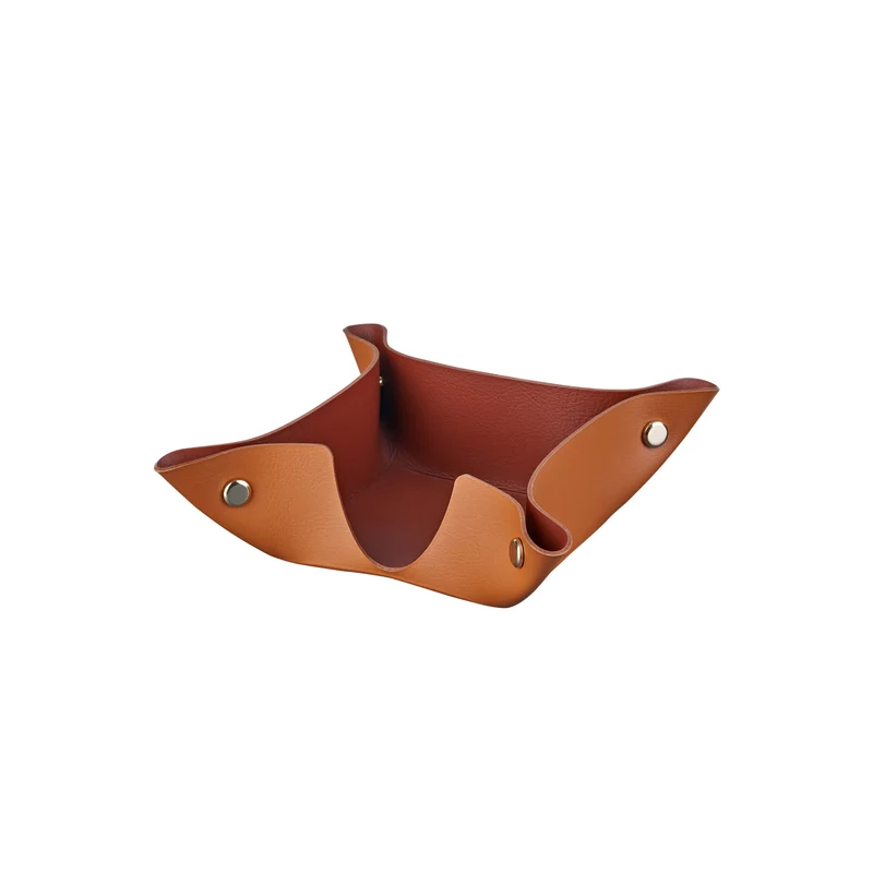 Leather Desk Set – Paper Tray & Pen Holder by Ekaterina Borovkova for ADJ STYLE