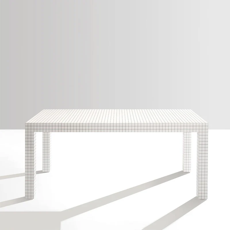 Honeycomb Wood Dining Table QUADERNA by Superstudio for Zanotta