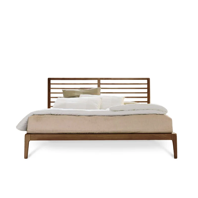 Walnut Wood Bed ESSENTIA by Dale Italia