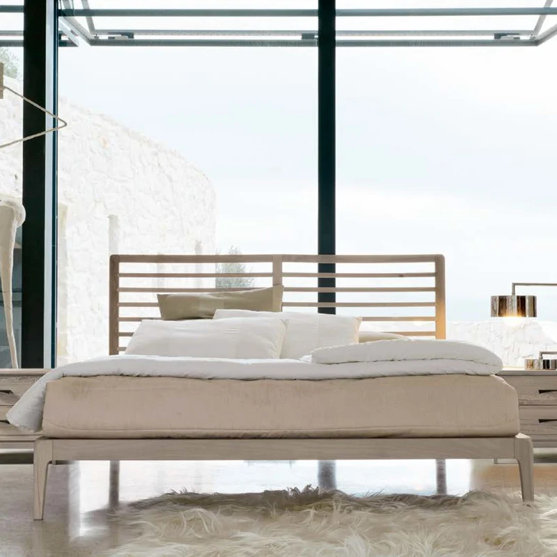 Walnut Wood Bed ESSENTIA by Dale Italia