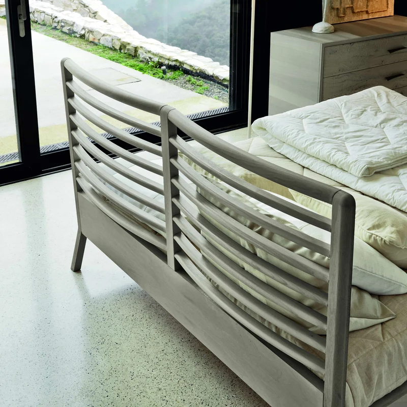 Walnut Wood Bed ESSENTIA by Dale Italia