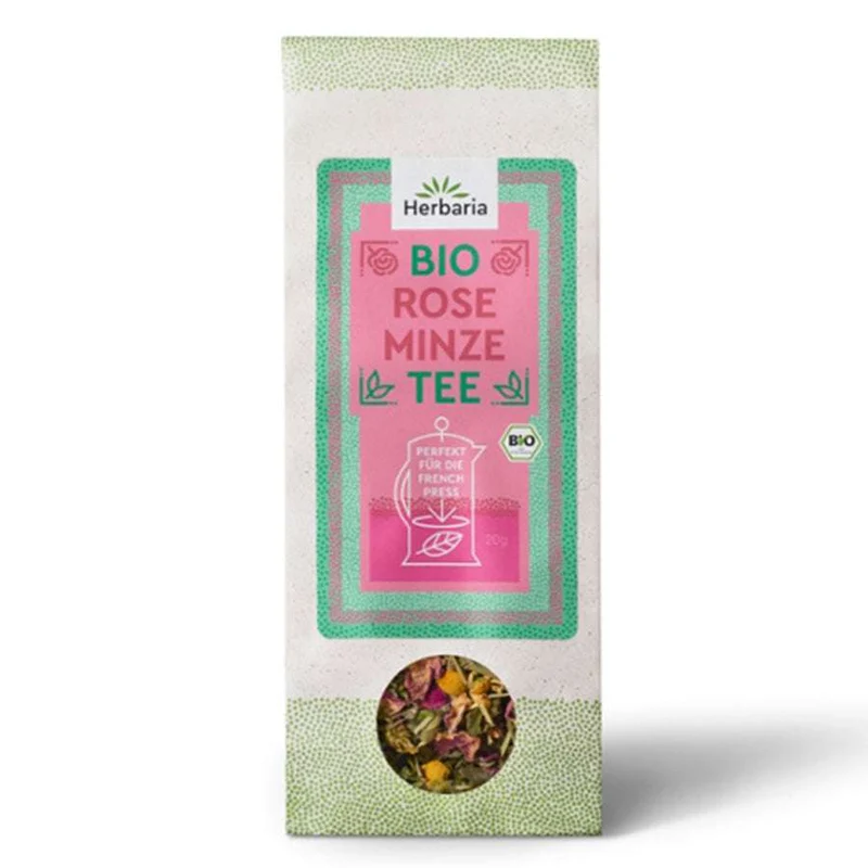 Herbaria Bio Tee Rose Minze 20g