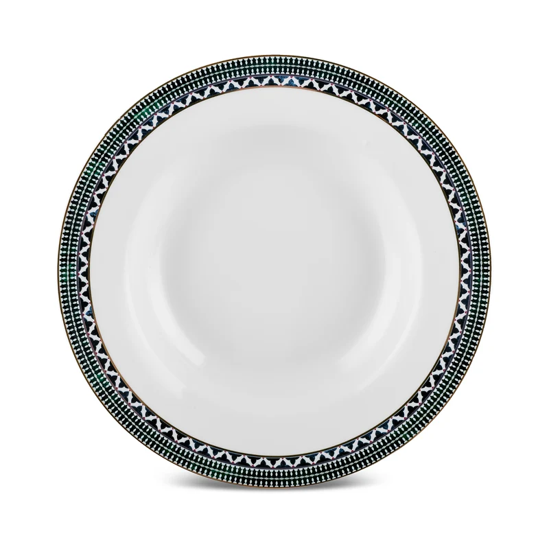 Karaca Elegance Bone Cordoba 53-teiliges Tafelservice für 12 Personen, Gold