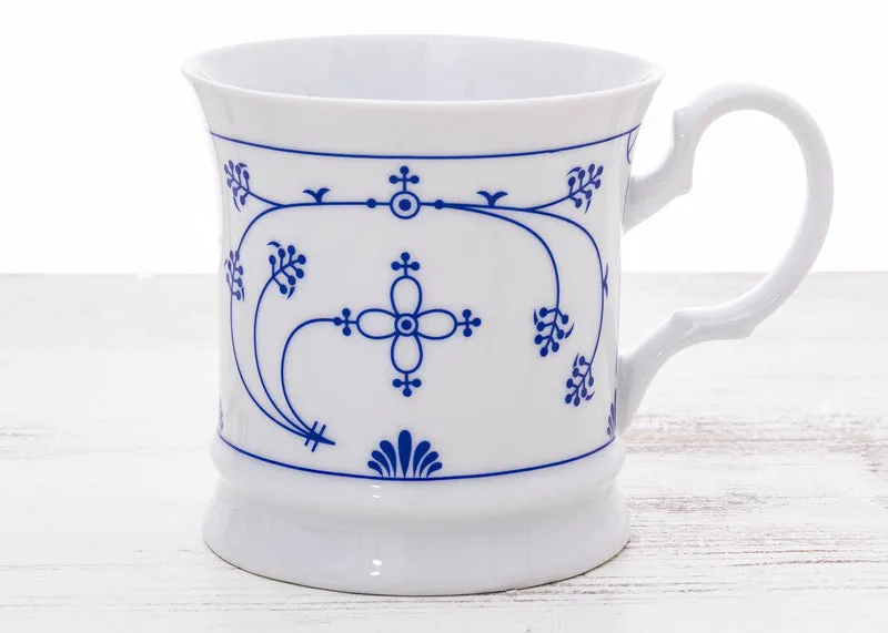 Kaffeebecher Indisch Blau Porzellan