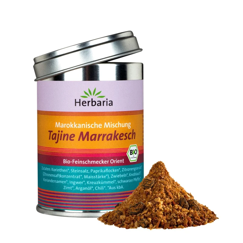 Herbaria Tajine Marrakesch Gewürzmischung Bio 100 g