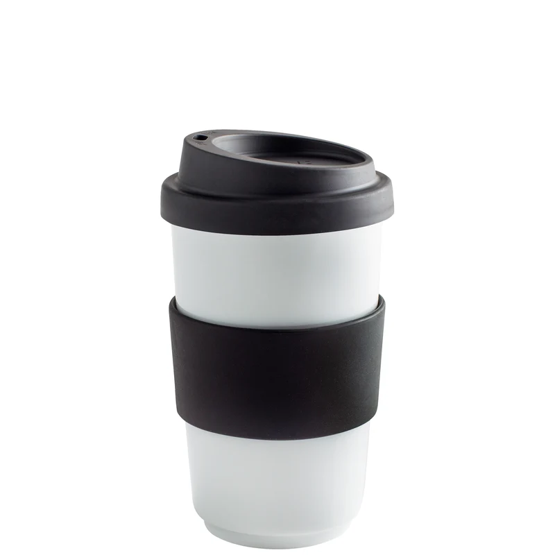 KAHLA fillit Becher 0,40 l + Trinkdeckel pure black