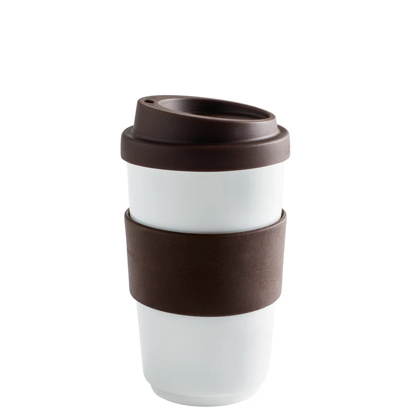 KAHLA fillit Becher 0,40 l + Trinkdeckel chocolate brown