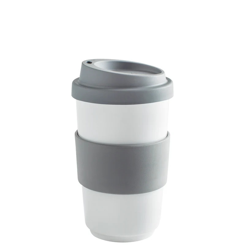 KAHLA fillit Becher 0,40 l + Trinkdeckel cool gray
