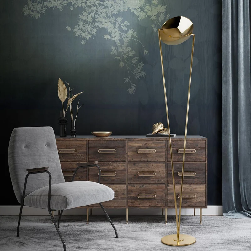 Brass Floor Lamp VICTORY by Artoff for Lumen Center
