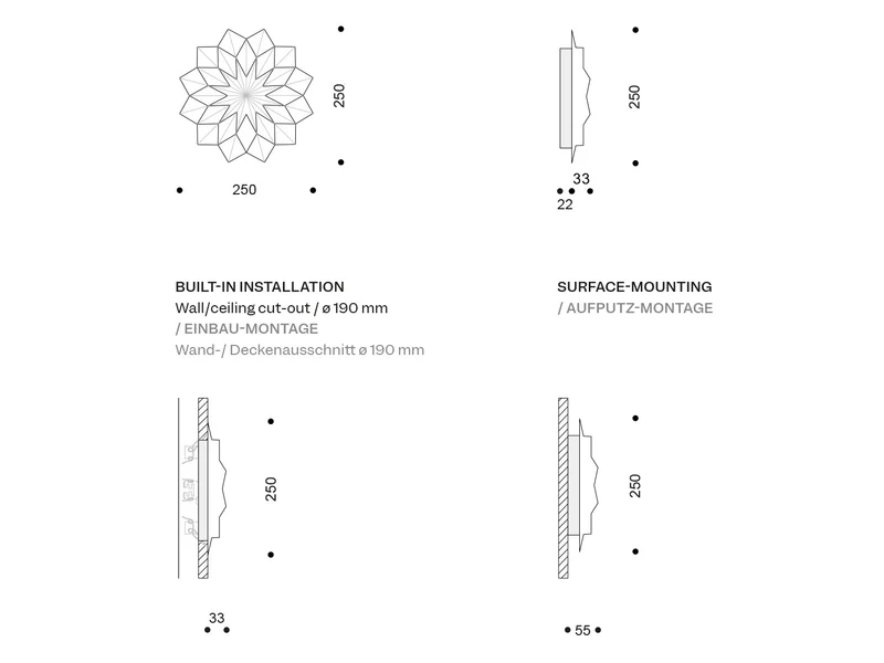 Wandleuchte | Lichtblüte Spilla
