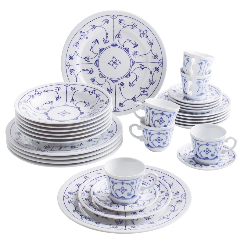 KAHLA Blau Saks Kombiservice 30tlg. Blau Saks