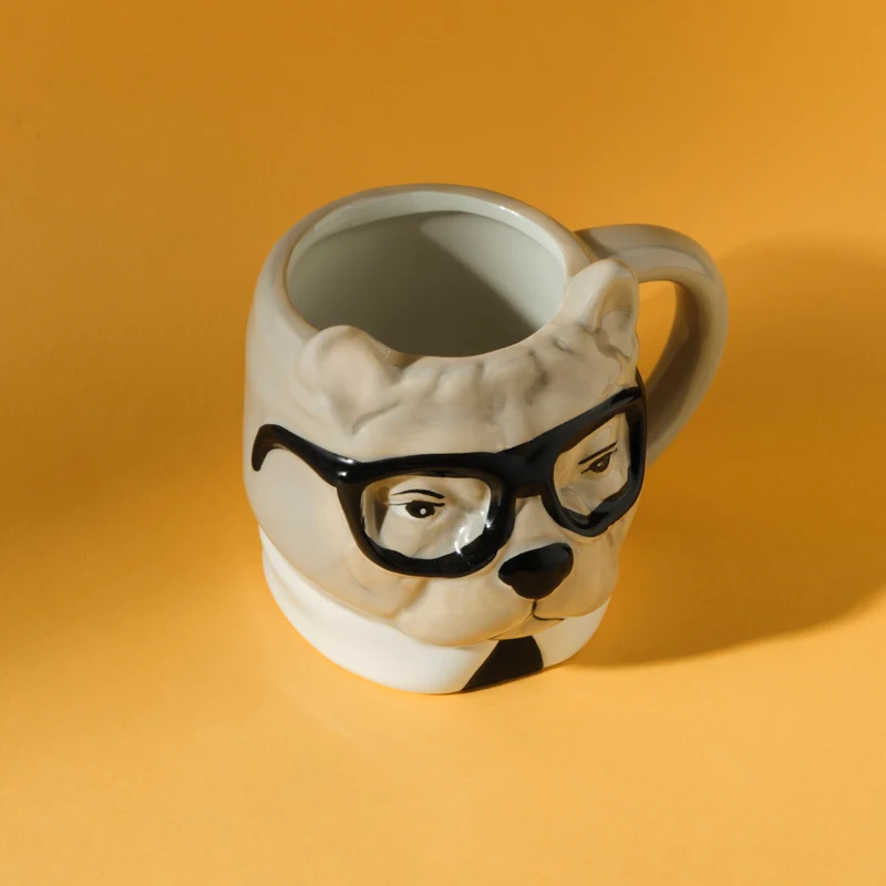 Karaca Tier Bulldogge Tasse-Set