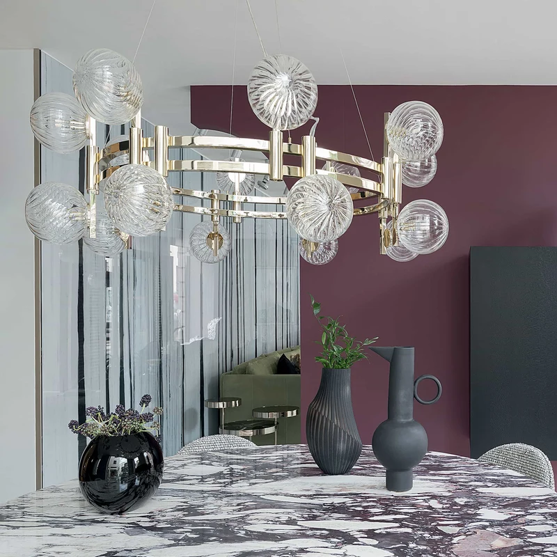 Round Chandelier TRIS by Massimiliano Raggi for Sicis