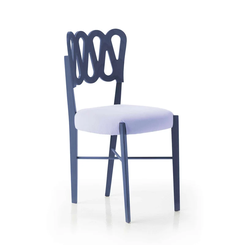 Stained Beech Wood Chair PONTI 969 Set of 4 by Gio Ponti for BBB Italia
