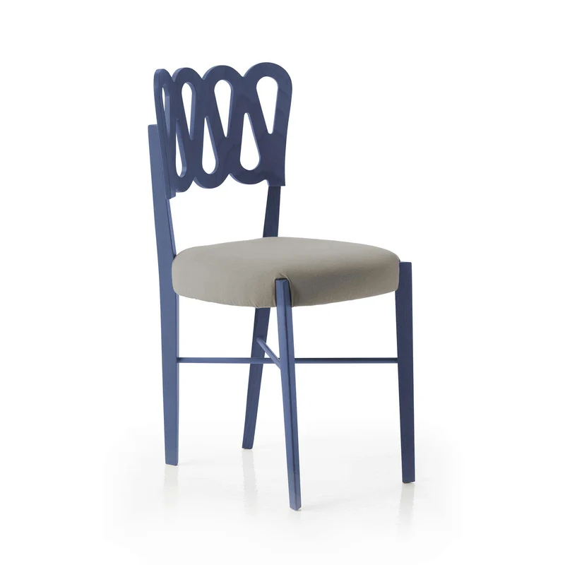 Stained Beech Wood Chair PONTI 969 Set of 4 by Gio Ponti for BBB Italia