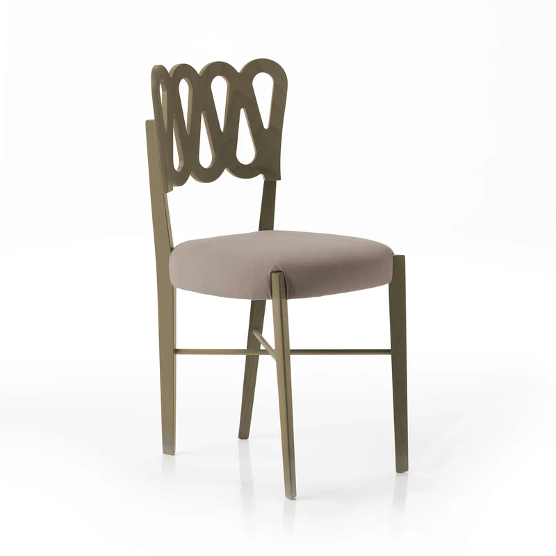 Stained Beech Wood Chair PONTI 969 Set of 4 by Gio Ponti for BBB Italia