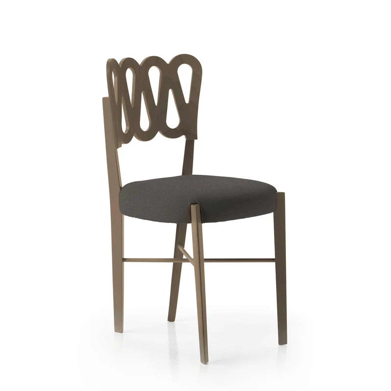 Stained Beech Wood Chair PONTI 969 Set of 4 by Gio Ponti for BBB Italia
