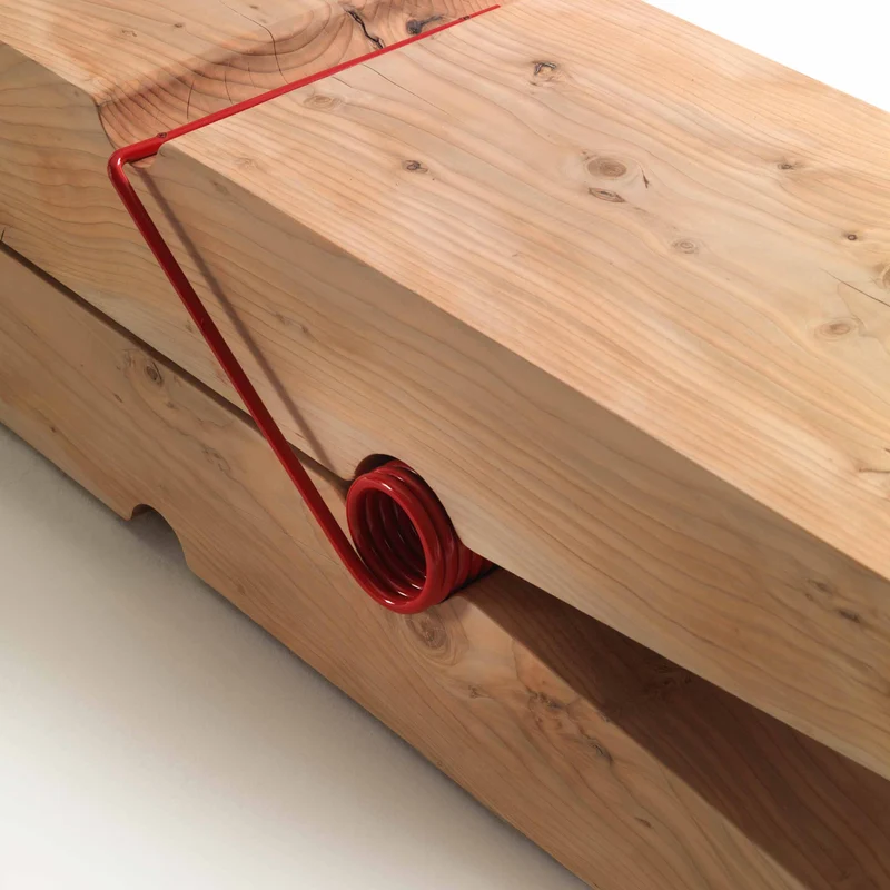 Wood Bench MOLLETTA KIDS by Beldessari & Beldessari for Riva 1920