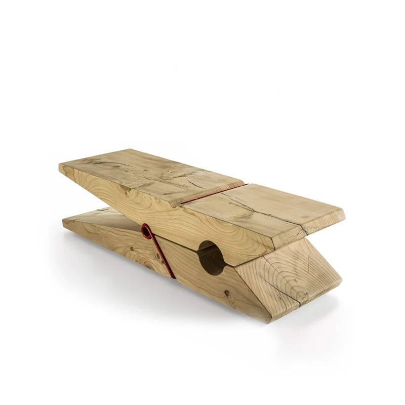 Wood Bench MOLLETTA KIDS by Beldessari & Beldessari for Riva 1920