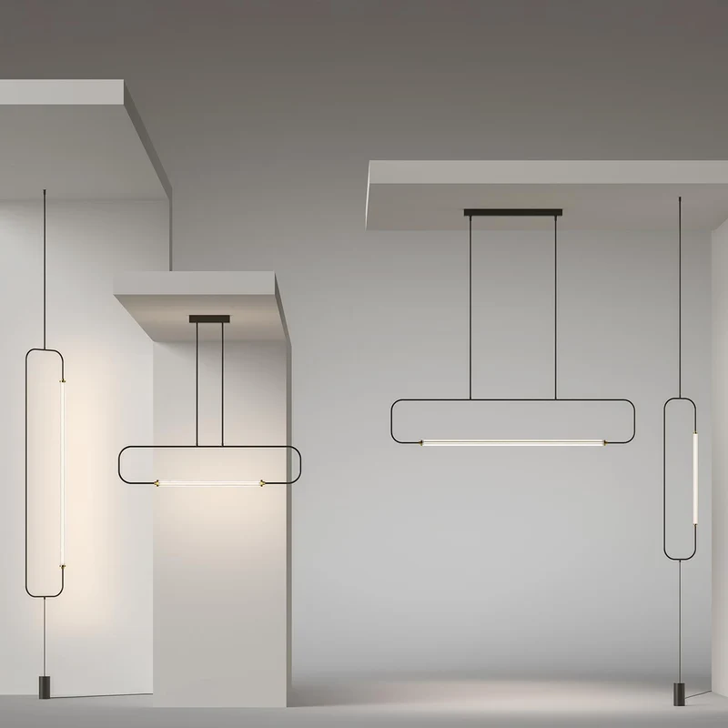 Metal Ceiling Lamp SKYLINE by Ahlux for Lumen Center
