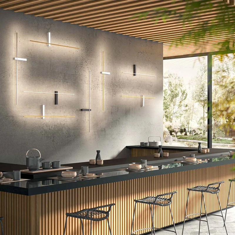 Aluminium Wall Lamp OUTLINE by Francesco Murano for Lumen Center