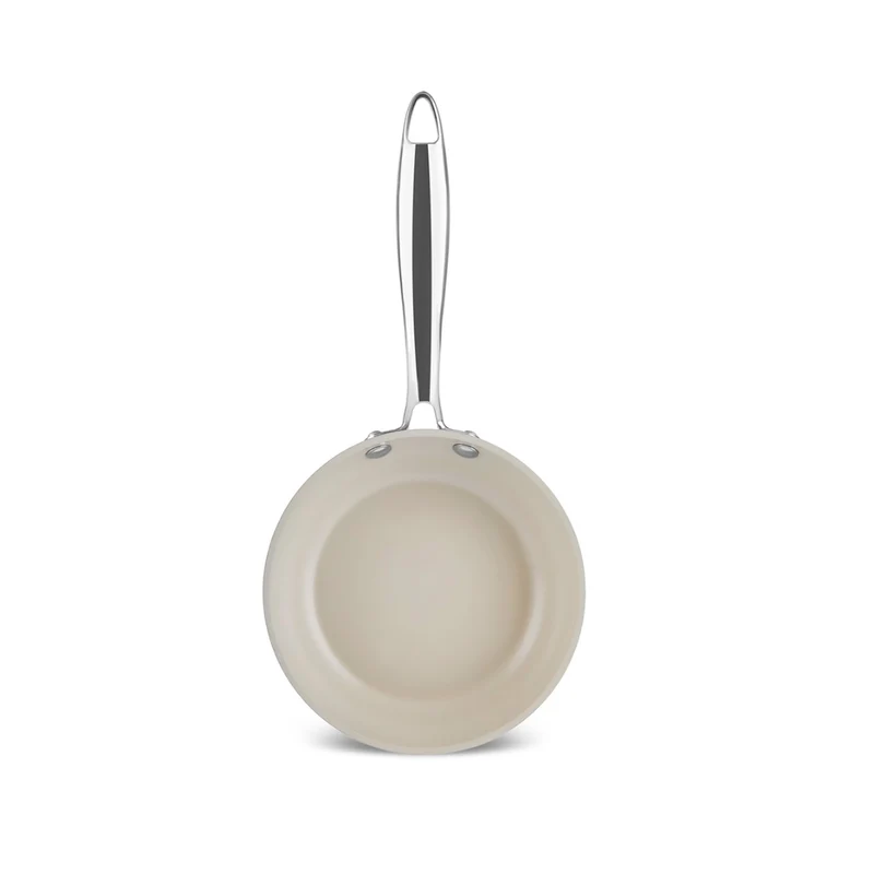 Karaca Swiss Crystal Almond Cream Pfanne mit Edelstahlgriff 16 cm
