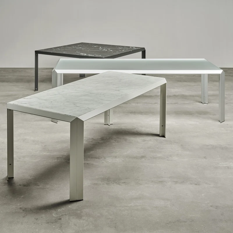 Dining Table T-TABLE by Angelo Mangiarotti for Baleri Italia