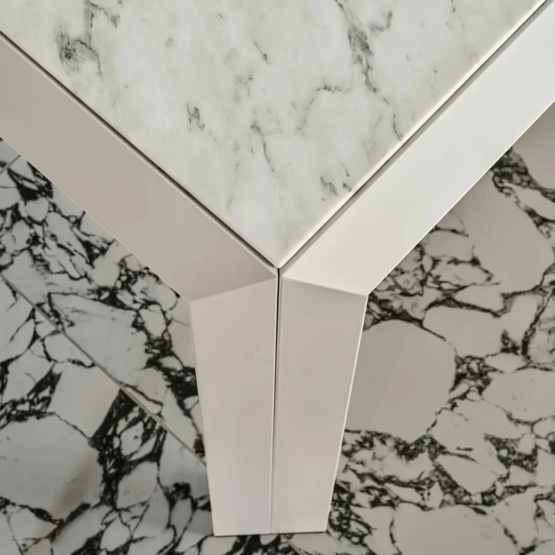 Dining Table T-TABLE by Angelo Mangiarotti for Baleri Italia
