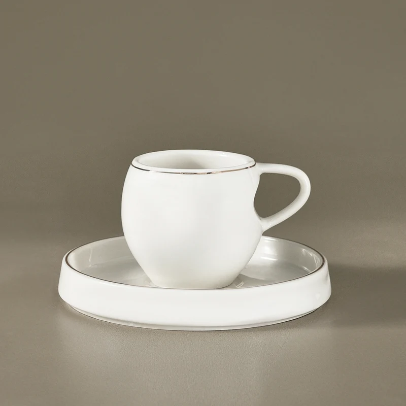 Karaca Streamline Sunset 6-teiliges Kaffeetassen-Set für 6 Personen, 100 ml