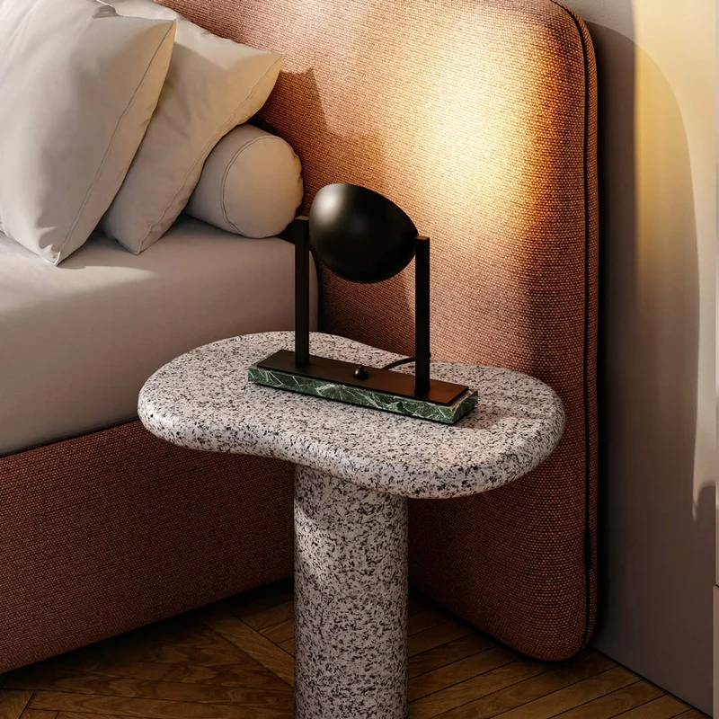 Marble Table Lamp DIANE by Jacques Adnet for Lumen Center