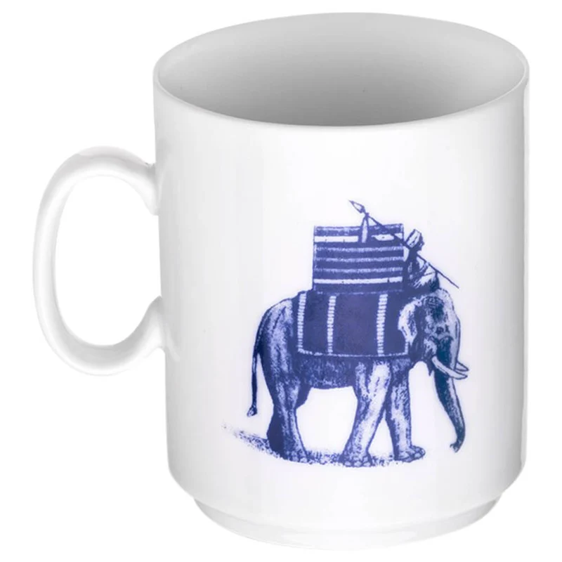 Teebecher mit Elefanten-Aufdruck
