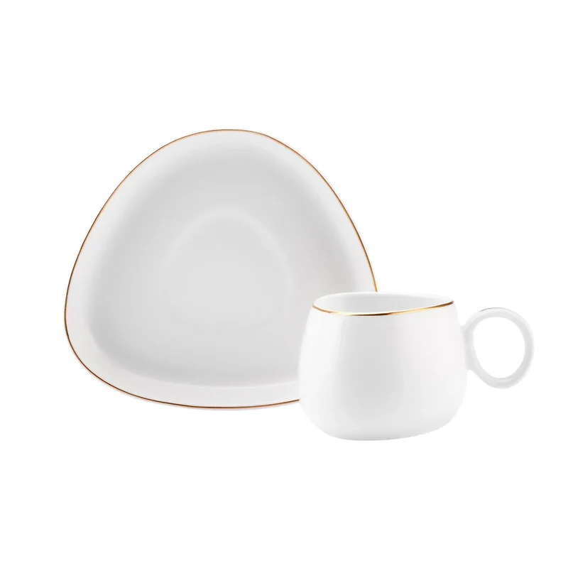 Karaca Tribe Porzellan-Kaffeetassen-Set für 6 Personen 90 ml
