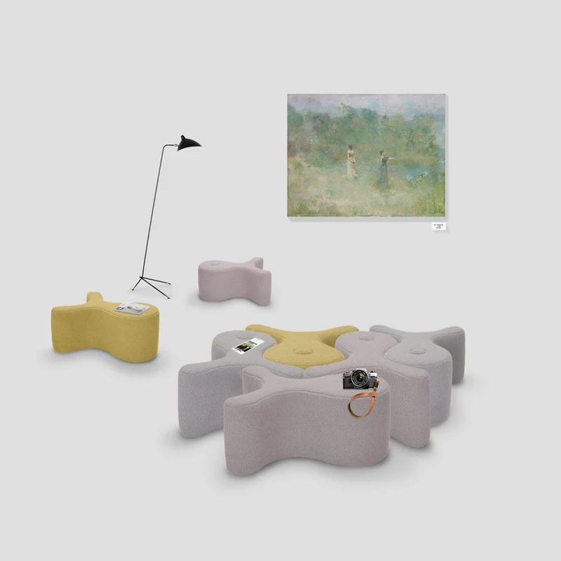 Pouf FISK by Simone Micheli for Adrenalina