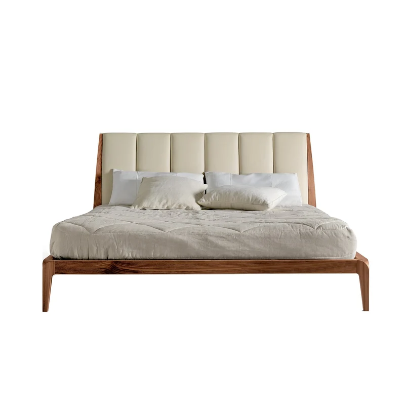 Walnut Wood Bed VERSO NORD by Dale Italia