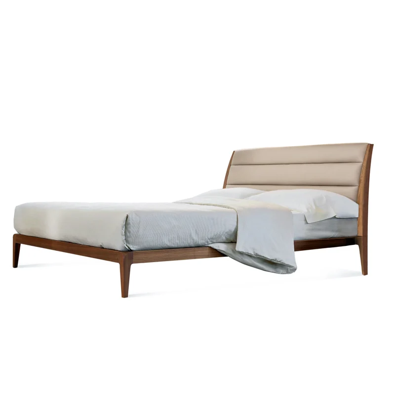 Walnut Wood Bed VERSO NORD by Dale Italia